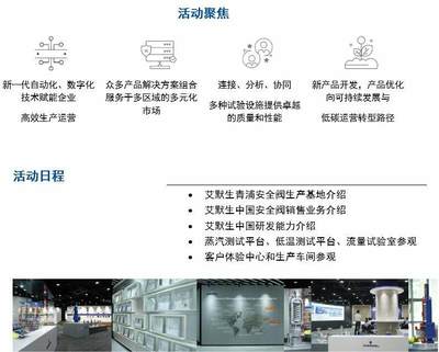 智造安全，開放未來 艾默生青浦安全閥工廠客戶開放體驗日技術運營深度洞察